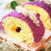 香芒紫薯蛋糕卷