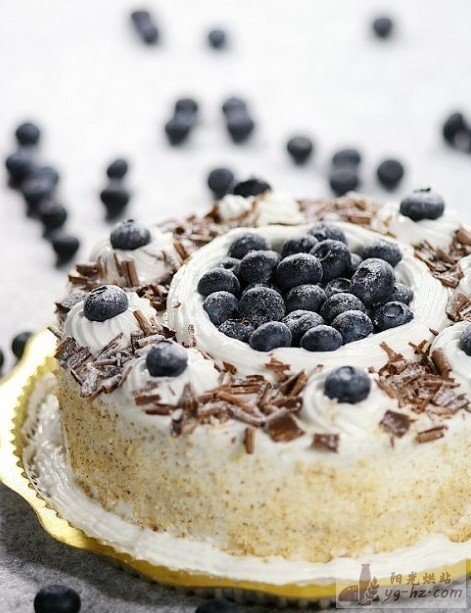 蓝莓装饰蛋糕---超简单装饰蛋糕的做法