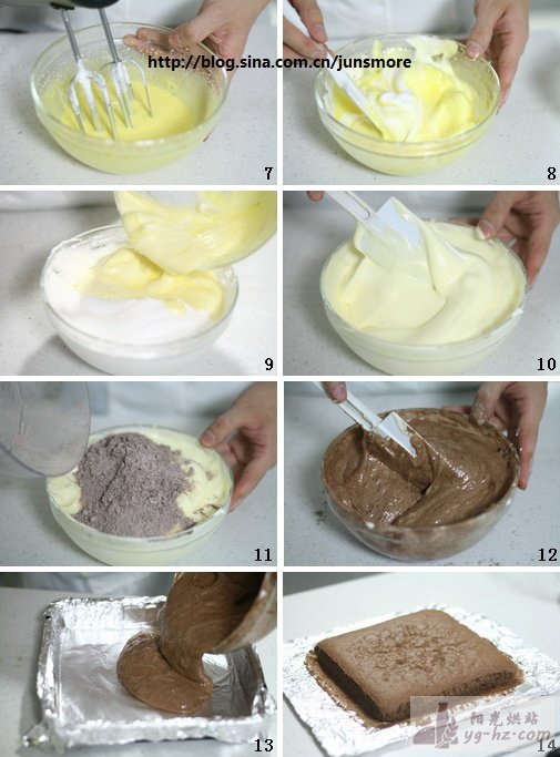 巧克力海绵蛋糕的做法---容易成功的分蛋海绵