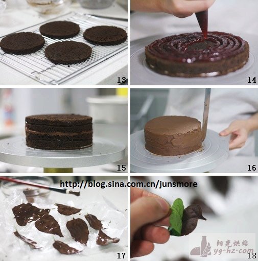 巧克力落叶蛋糕的做法---还能更浓郁醇香么？