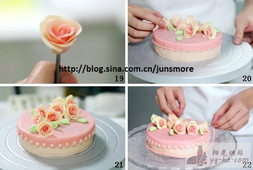 巧克力玫瑰装饰蛋糕的做法---手工打造的浪漫