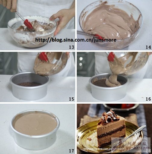 夏天，来份冰淇淋蛋糕吧！---巧克力芭菲蛋糕的做法
