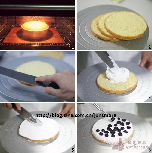 裱花基本技巧---奶油水果装饰蛋糕的做法（鲜奶油打发及抹平）