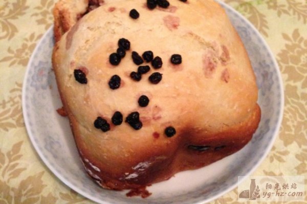 红豆蓝莓椰丝面包的做法