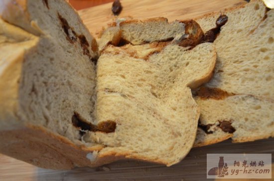 面包机版肉桂葡萄干面包的做法