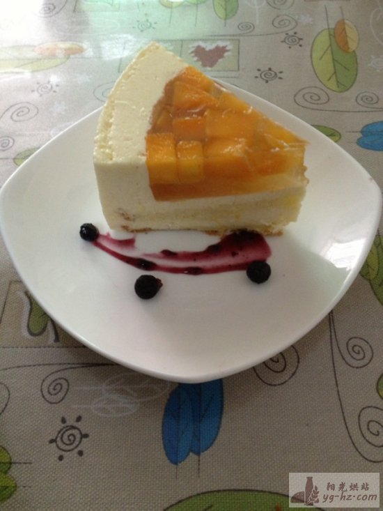芒果果冻黄桃慕斯蛋糕的做法