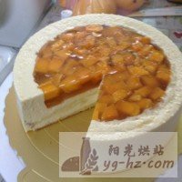 芒果果冻黄桃慕斯蛋糕的做法图解11
