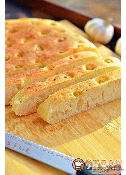 健康版的醇香面包----蒜香咸面包的做法