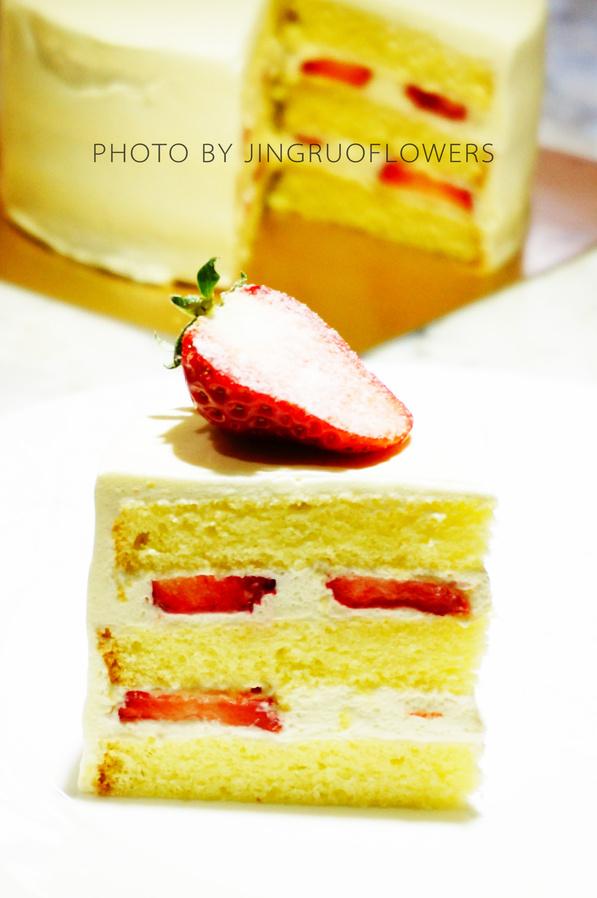 写在春天里的梦幻甜点——草莓奶油蛋糕8