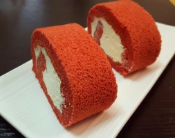 红丝绒蛋糕卷（完美毛巾