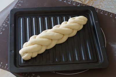 编织系列～五股麻花辫酥粒面包的做法 步骤12