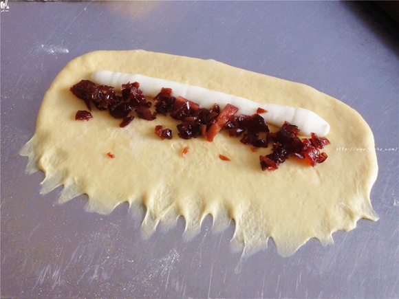 南瓜奶酪排包的做法 步骤10
