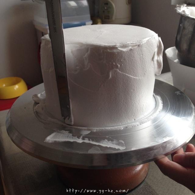 裱花蛋糕之抹面的做法 步骤6