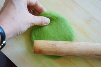 抹茶豆沙小面包（无油脂）的做法 步骤12