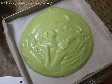 抹茶蜜豆蛋糕卷的做法 步骤8