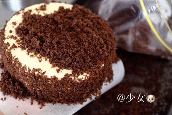 <LeTao> 巧克力双层芝士蛋糕配方大公开！！的做法 步骤19