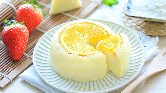 香橙蒸蛋糕的做法