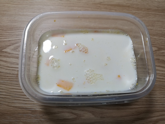 超快手的椰奶芒果糕（椰树椰汁版）的做法 步骤9