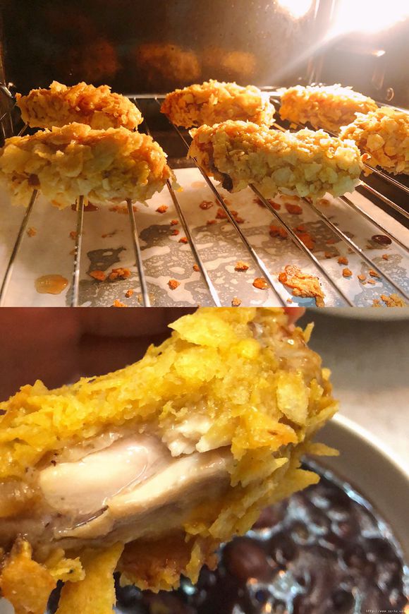 烤箱薯片鸡翅（零油、零盐）比KFC好吃一万倍啊！的做法