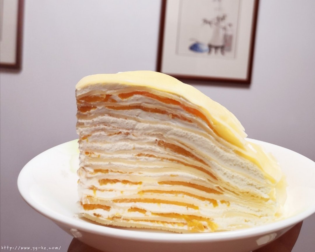 简单好吃的芒果千层蛋糕（面皮也可以通用做班戟）的做法