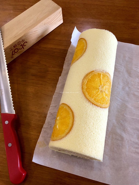 香橙蛋糕卷（好看好香好吃)的做法 步骤23