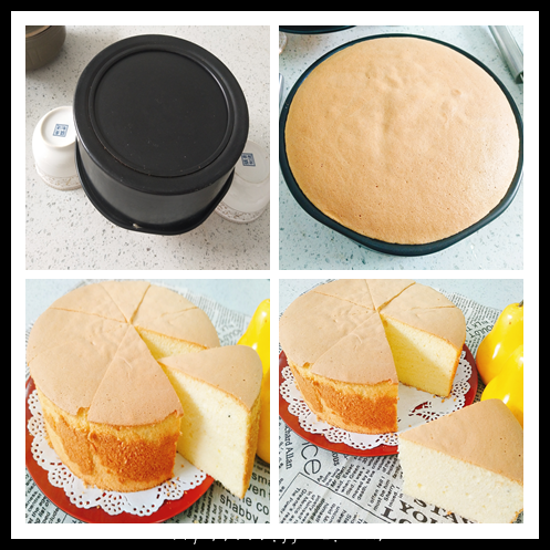 不开裂，不回缩的8寸百香果戚风蛋糕--雷哲F01电蒸烤箱的做法 步骤9