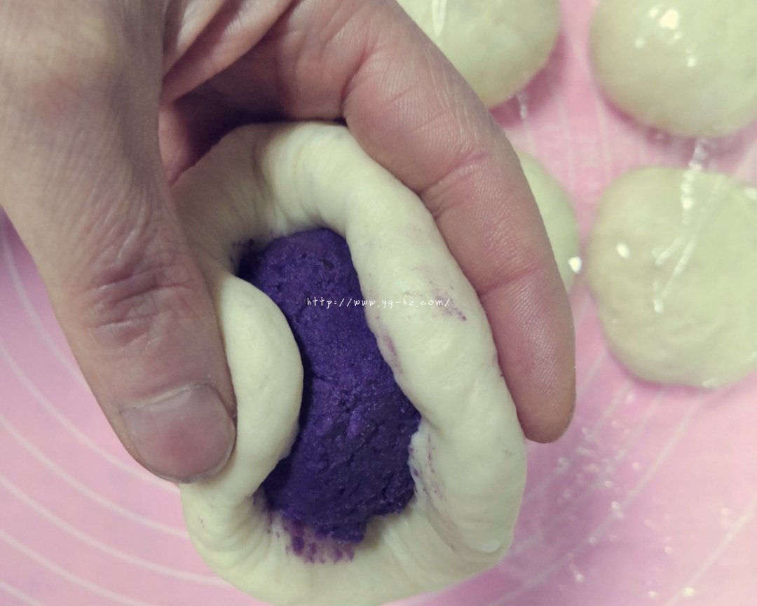 紫薯面包圈的做法 步骤7