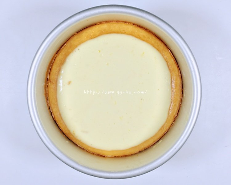 很适合夏天的一款小清新「纽约芝士蛋糕」附酸奶油制作的做法 步骤22