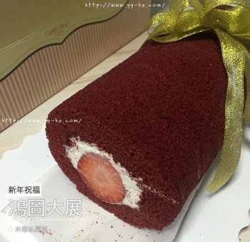红绸卷红曲粉蛋糕卷红丝绒卷的做法步骤图
