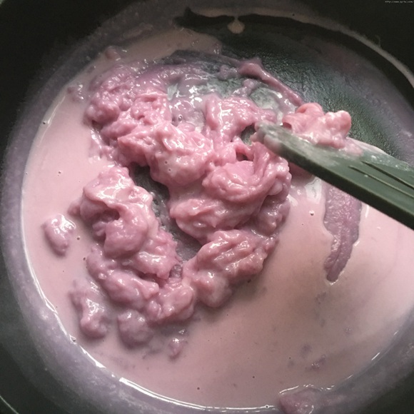 手残党也能做的紫薯牛奶小方的做法 步骤7