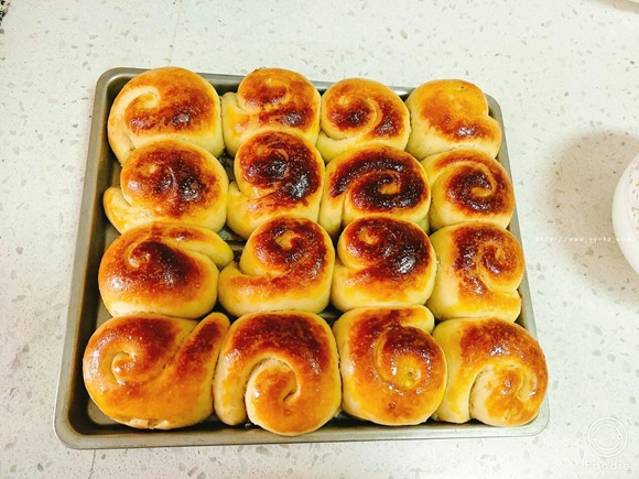 蜂蜜小面包(家庭小试→小烤箱版)的做法 步骤25