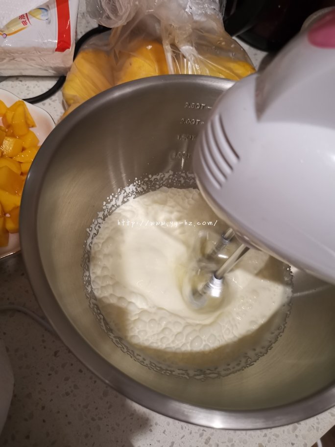 芒果奶油蛋糕的做法 步骤18