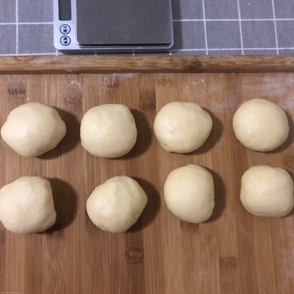 香甜软绵的卡士达夹心面包（后酵母法）的做法 步骤11