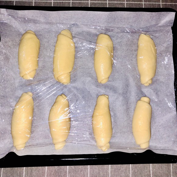 香甜软绵的卡士达夹心面包（后酵母法）的做法 步骤13