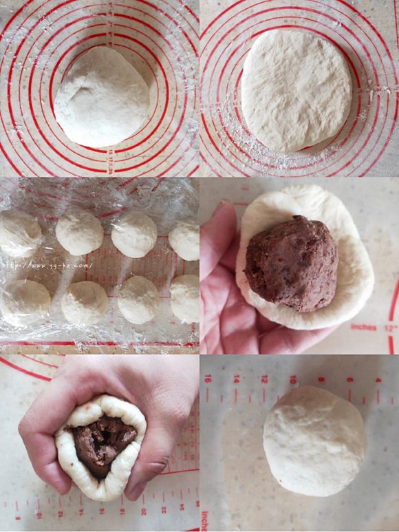 ㊙好吃不发胖，松软可口的毛毛虫豆沙面包的做法 步骤3