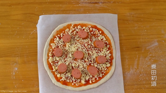 外脆里嫩的意式香肠披萨的做法 步骤32