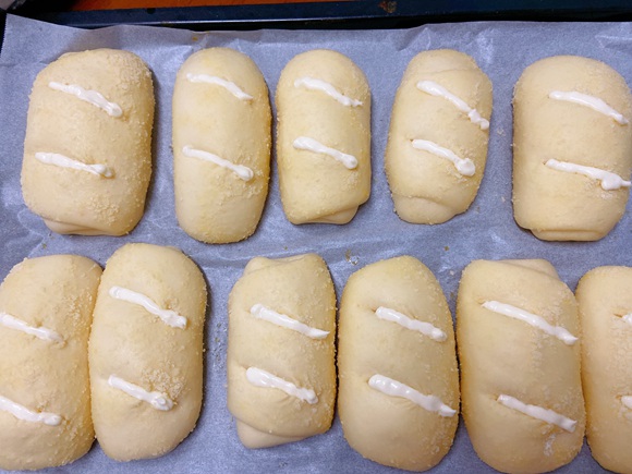 芝士火腿面包（一次发酵）的做法 步骤17