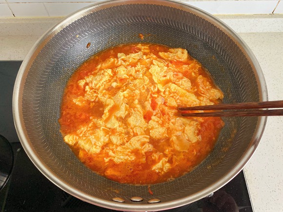 不炒蛋的西红柿鸡蛋面的做法 步骤9