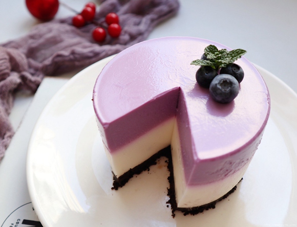 超好吃紫薯甜品紫薯酸奶慕斯的做法 步骤12