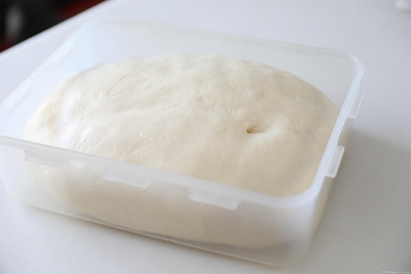 玉米火腿沙拉包，冷藏发酵流程示范的做法 步骤11