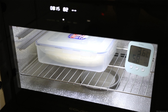 玉米火腿沙拉包，冷藏发酵流程示范的做法 步骤8