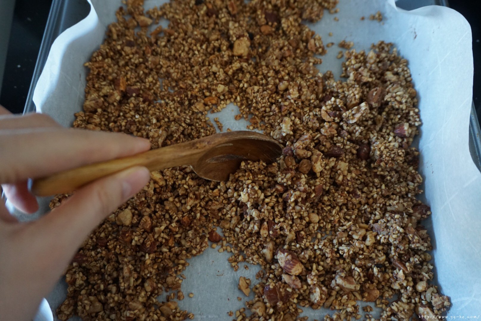 钢切燕麦版granola的做法 步骤6