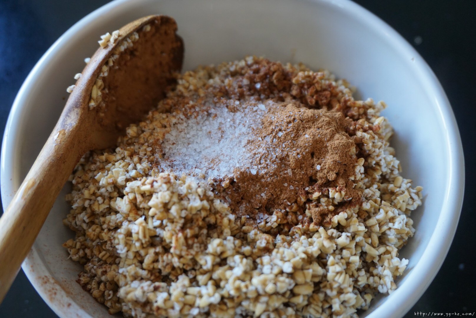 钢切燕麦版granola的做法 步骤2
