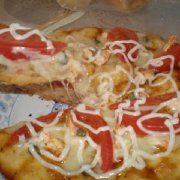 红红鲜虾披萨的做法