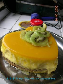 芒果冻乳酪蛋糕